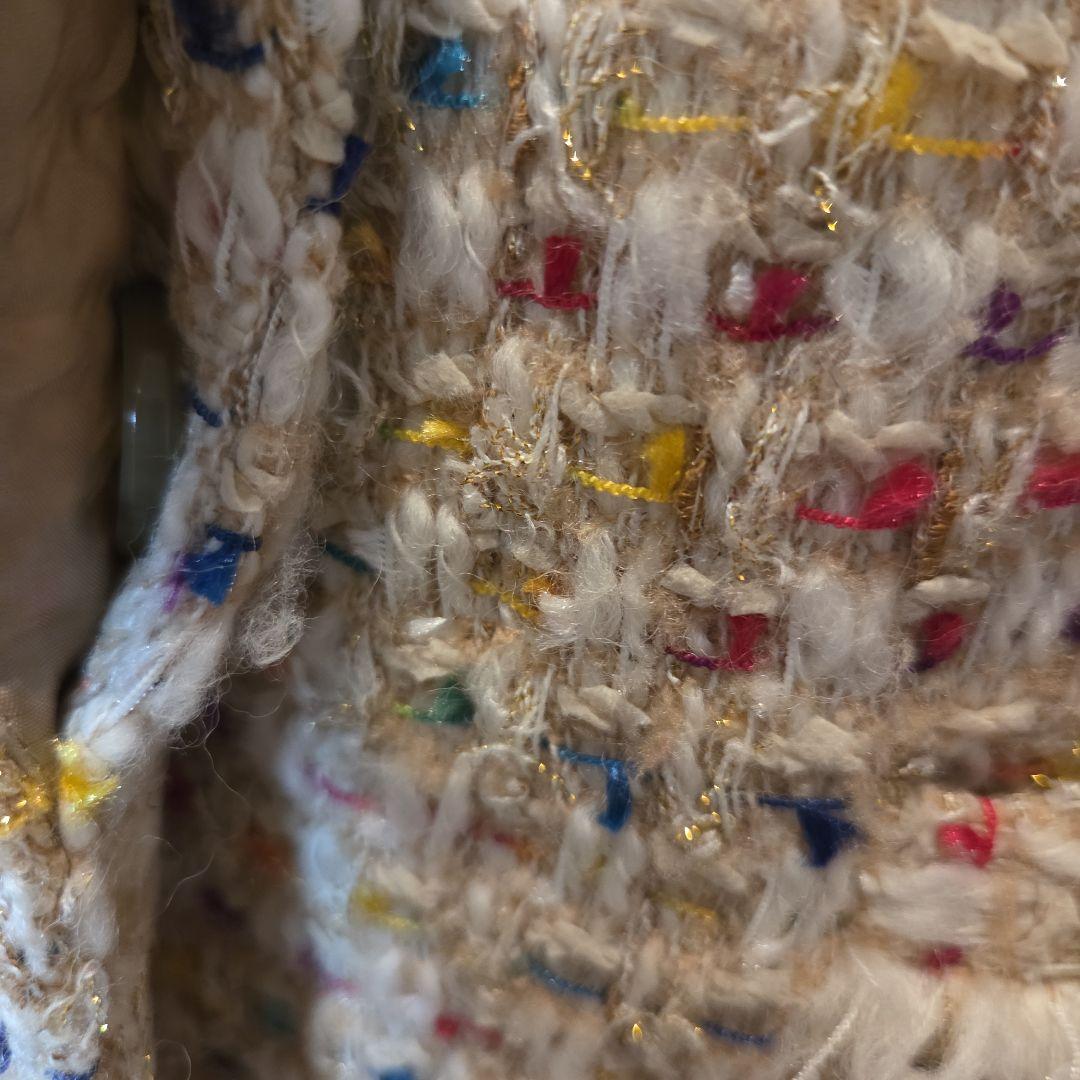 特別お値下げ❗セオリーリュクス 多色ツイード ノーカラージャケット