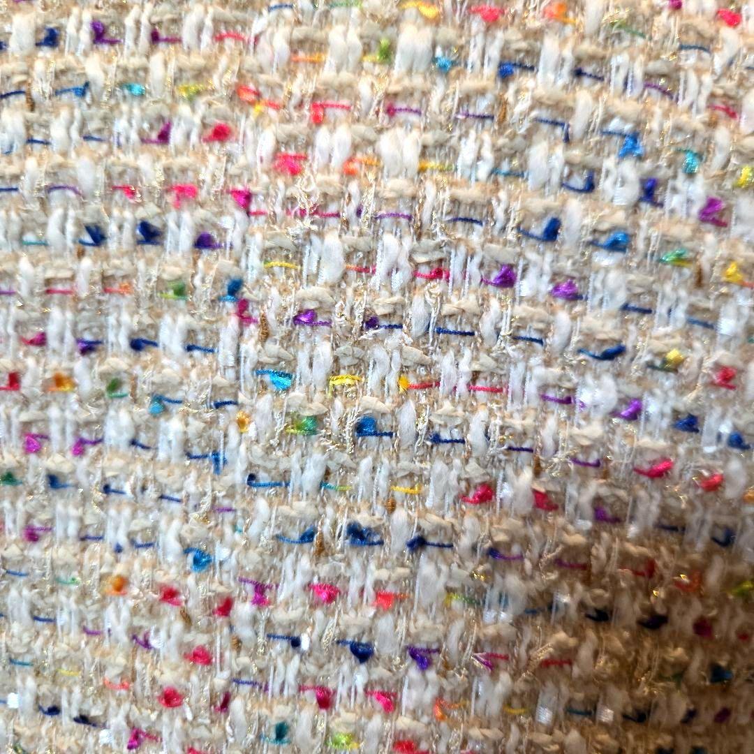 特別お値下げ❗セオリーリュクス 多色ツイード ノーカラージャケット