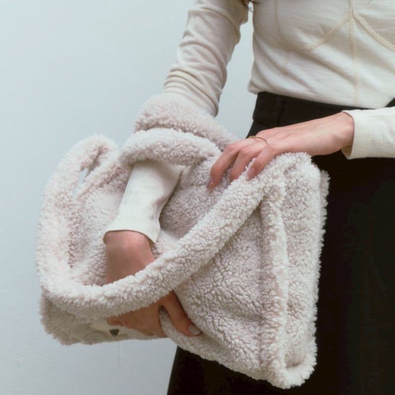 decollte accessory　モコバッグ　Mサイズ アイボリー　新色