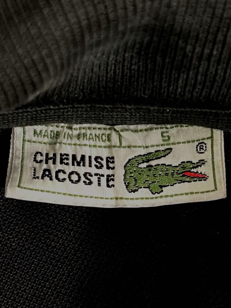 80年代初期 フレラコ　ロングスリーブ　ブラック　サイズ5 LACOSTE