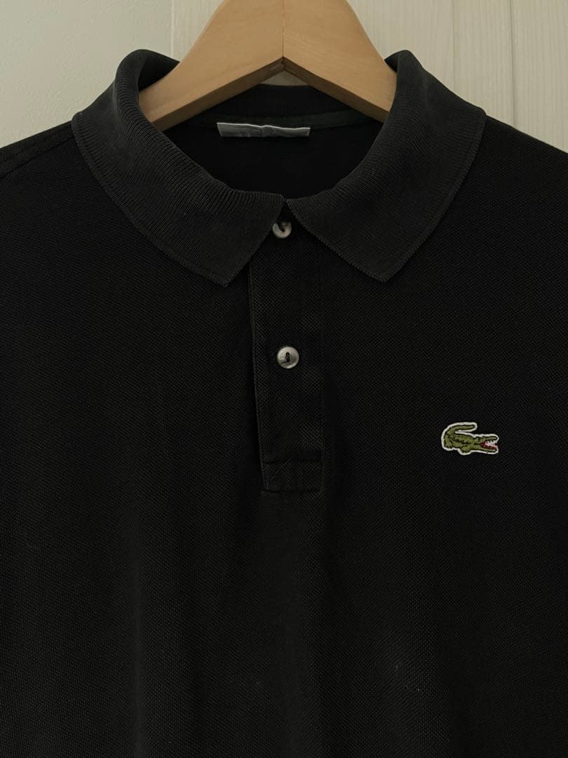 80年代初期 フレラコ　ロングスリーブ　ブラック　サイズ5 LACOSTE