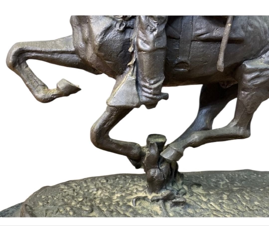 フレデリック・レミントン Frederic Remington 置物 金属製