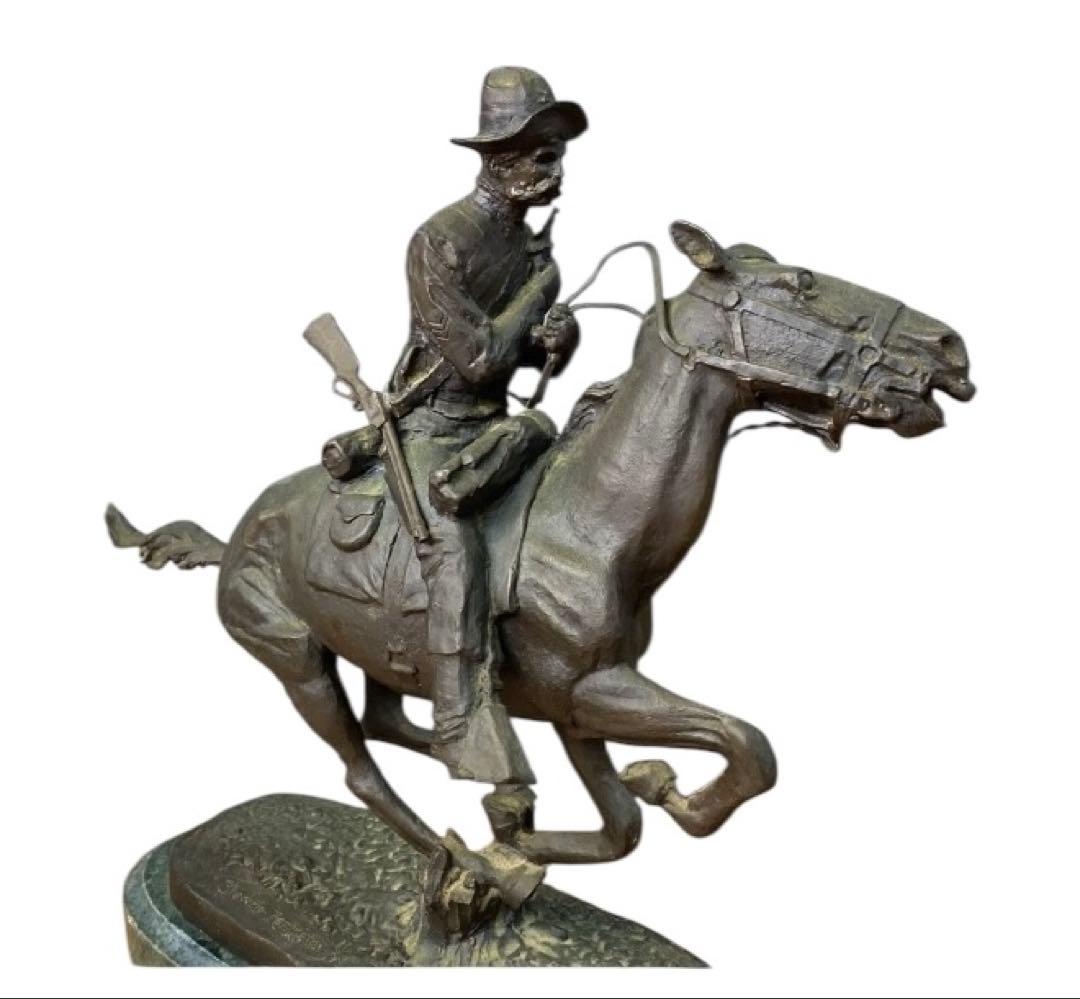 フレデリック・レミントン Frederic Remington 置物 金属製