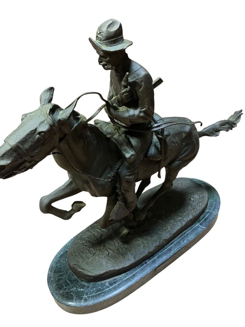 フレデリック・レミントン Frederic Remington 置物 金属製