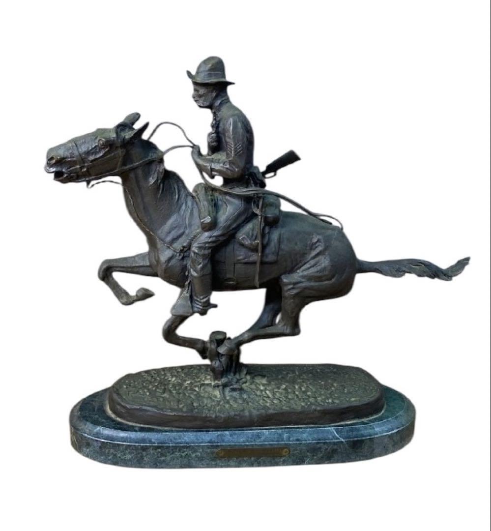 フレデリック・レミントン Frederic Remington 置物 金属製