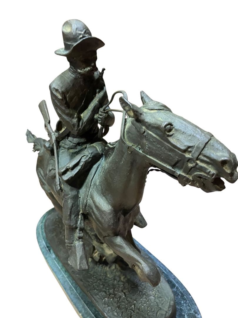 フレデリック・レミントン Frederic Remington 置物 金属製