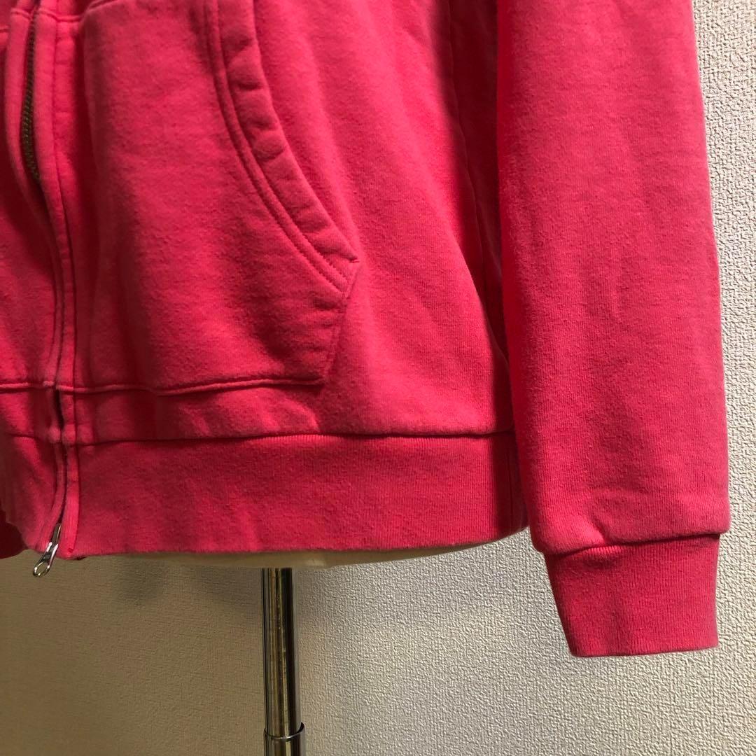 パーリーゲイツ ダブルジップ パーカー 日本製 レッド系 サイズ