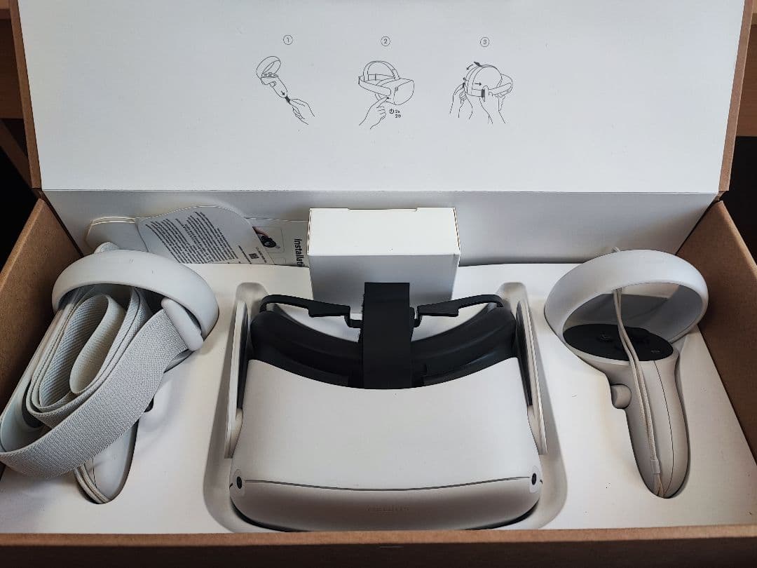  Quest 2 128GB +純正ケーブル+ 非純正ストラップ