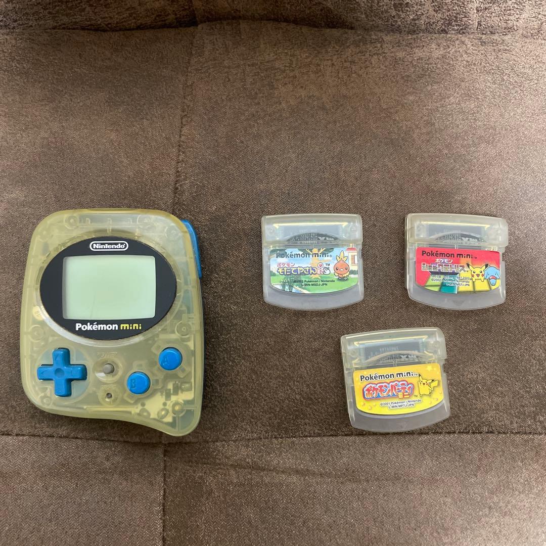 ポケモンミニ　本体　ソフト3本