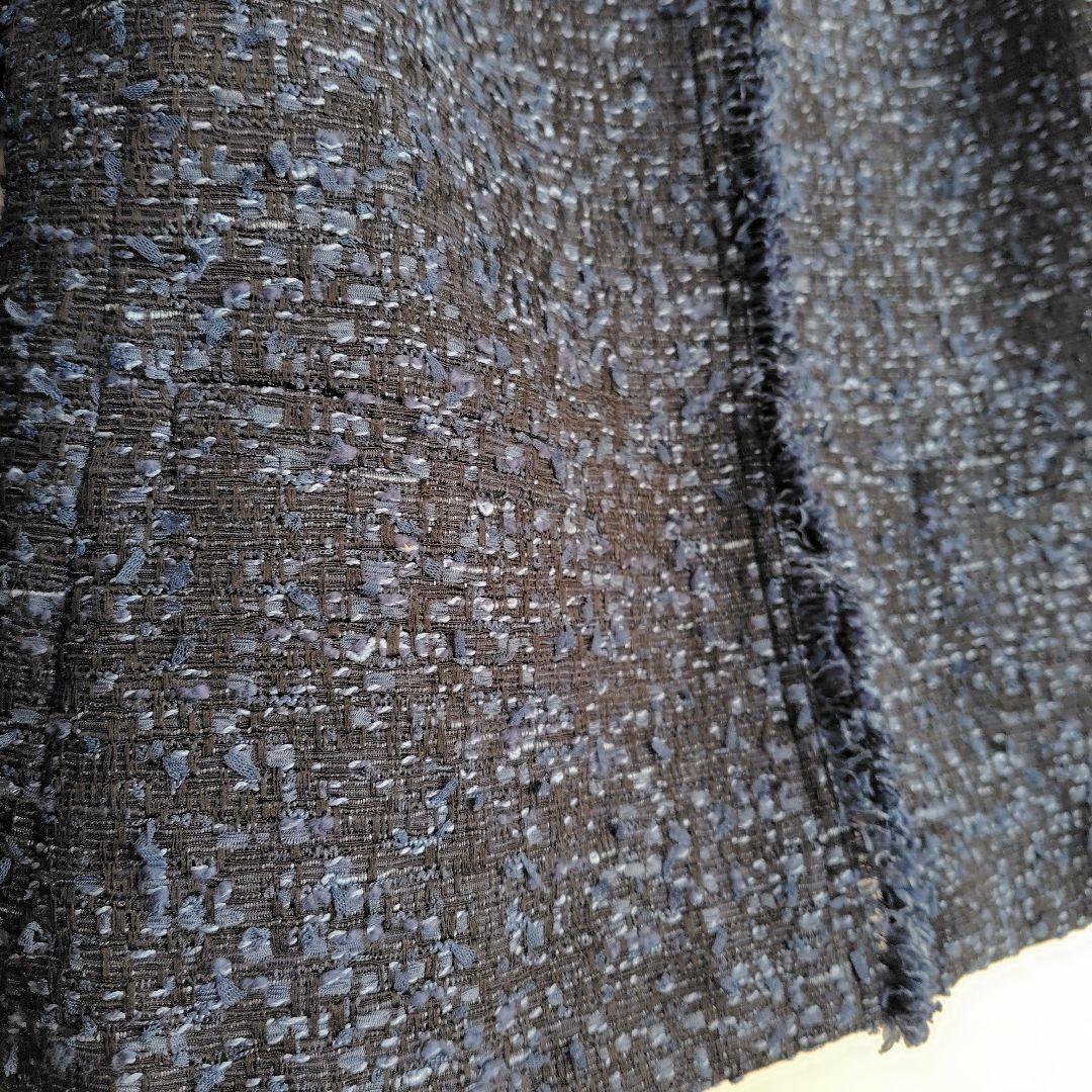 theory luxe ノーカラージャケット ダークブルー