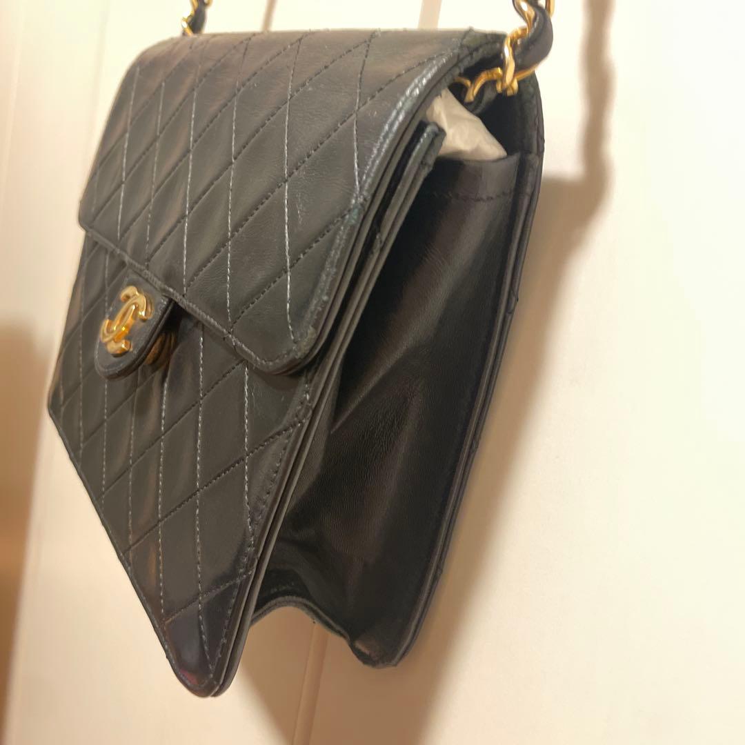 CHANEL ミニマトラッセ 正規店リペア済　ラムスキン ヴィンテージ