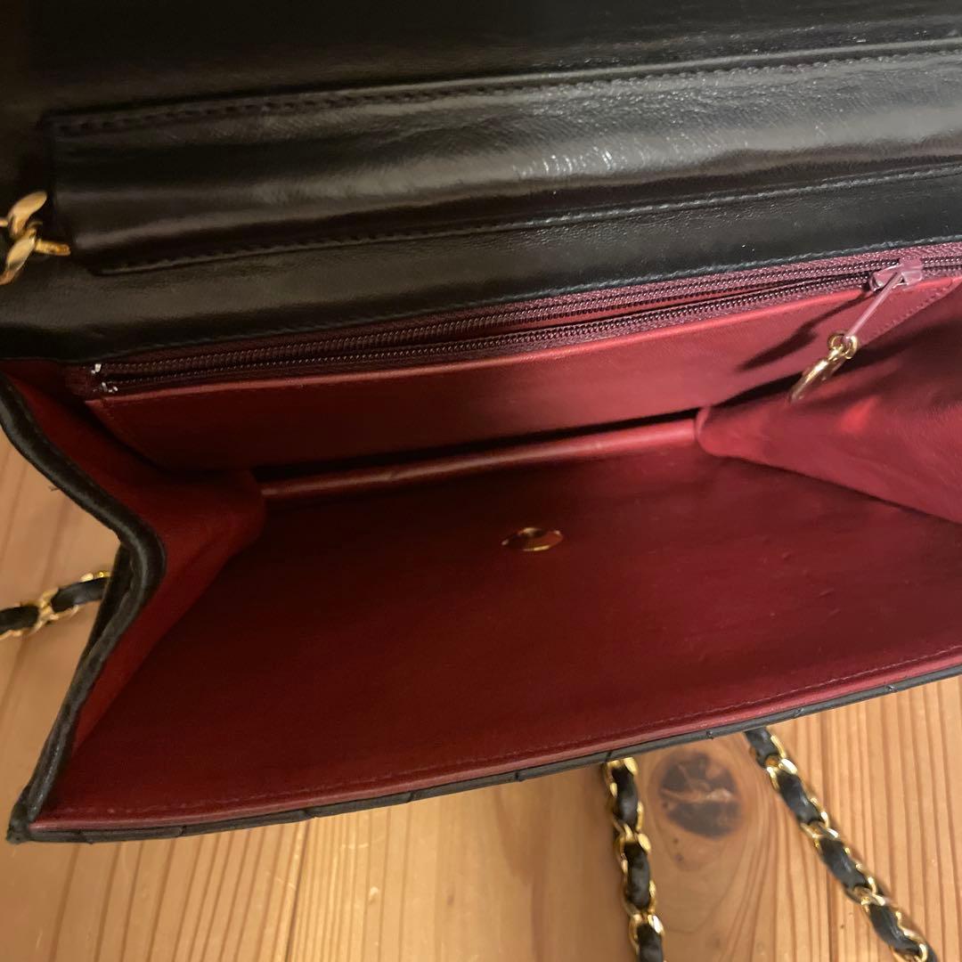 CHANEL ミニマトラッセ 正規店リペア済　ラムスキン ヴィンテージ