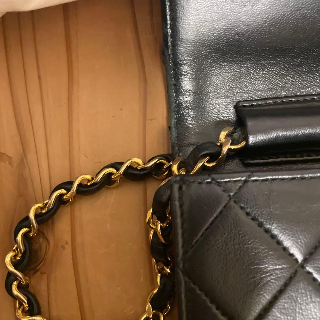 CHANEL ミニマトラッセ 正規店リペア済　ラムスキン ヴィンテージ