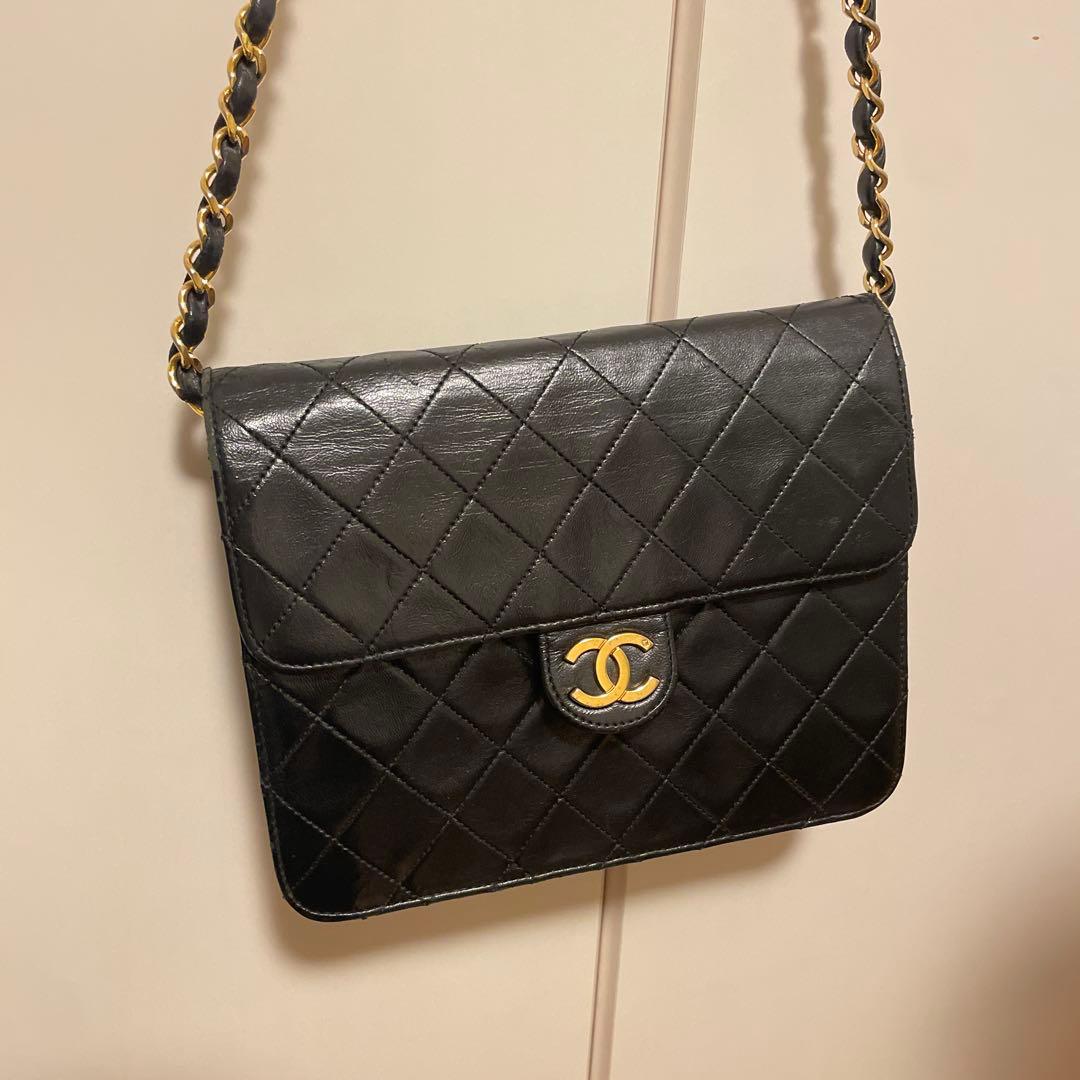 CHANEL ミニマトラッセ 正規店リペア済　ラムスキン ヴィンテージ