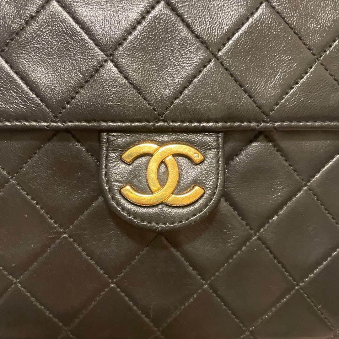 CHANEL ミニマトラッセ 正規店リペア済　ラムスキン ヴィンテージ