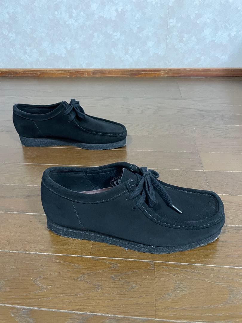 CLARKS WALLABEEクラークス　ワラビー　ブラックスエードサイズ7.5