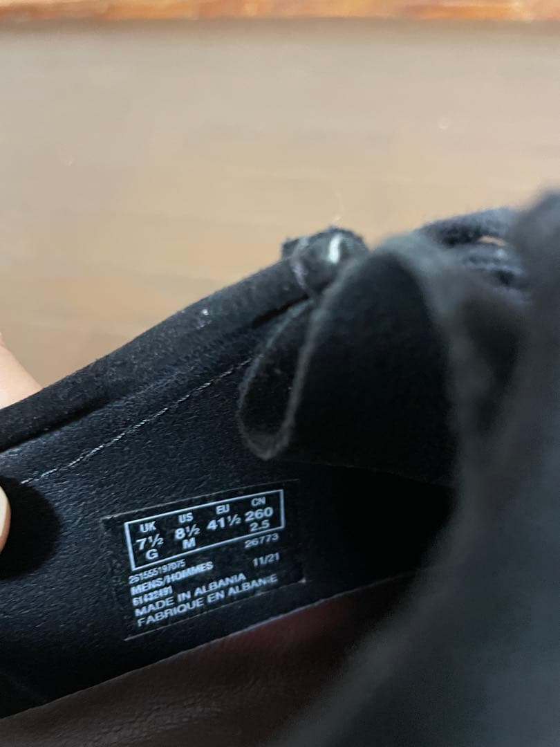 CLARKS WALLABEEクラークス　ワラビー　ブラックスエードサイズ7.5