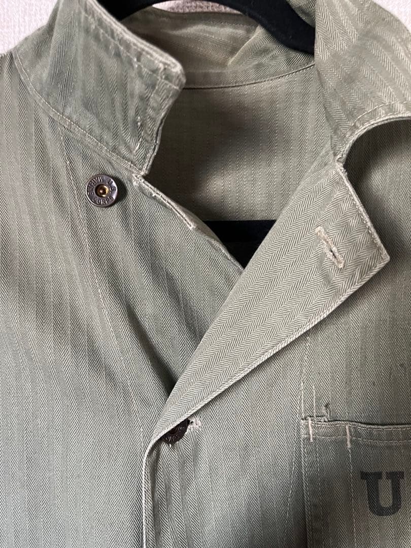 40s 米軍実物 大戦 USMC P41 ヘリンボーンジャケット 状態良　HBT