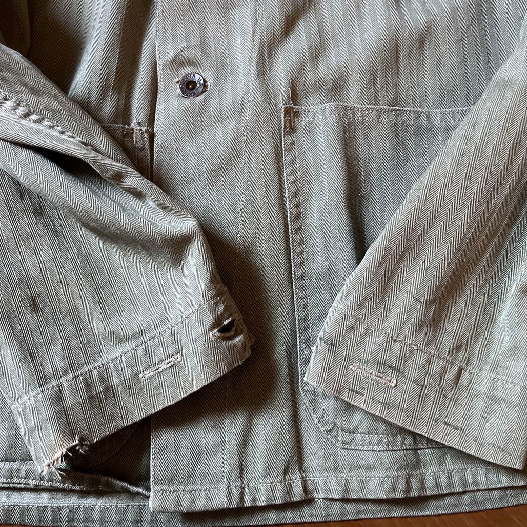 40s 米軍実物 大戦 USMC P41 ヘリンボーンジャケット 状態良　HBT