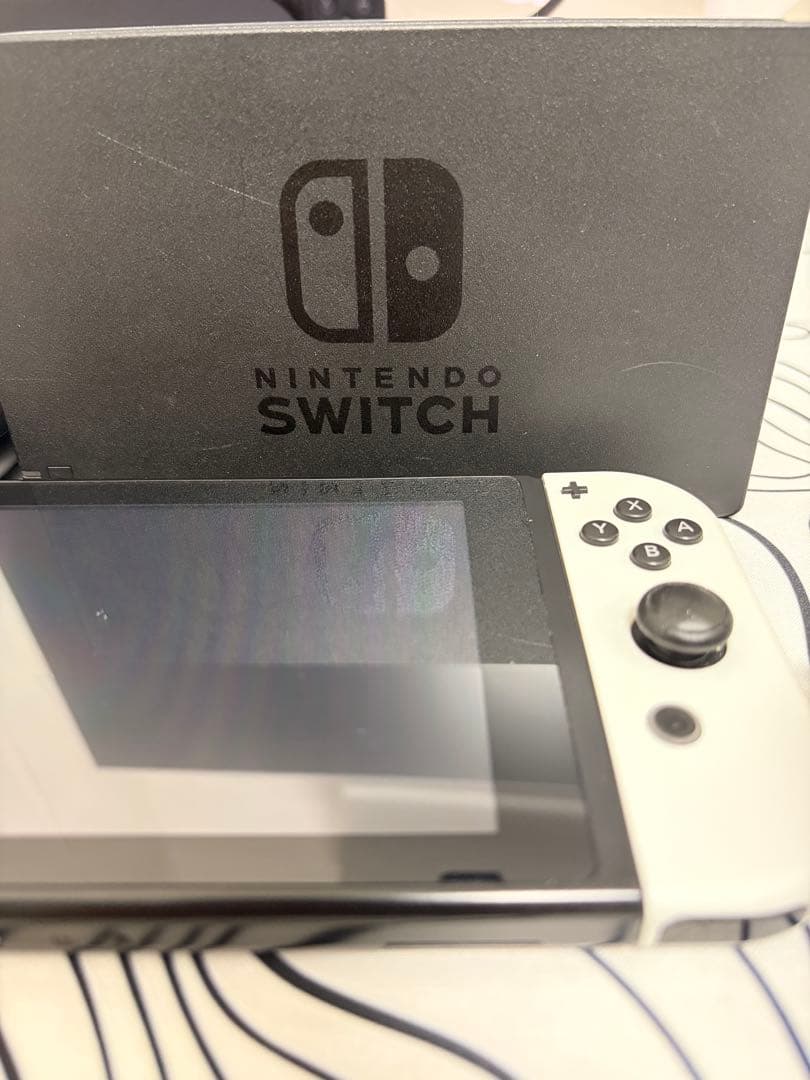 Nintendo Switch グレー 本体(Joyconは有機ELの白)