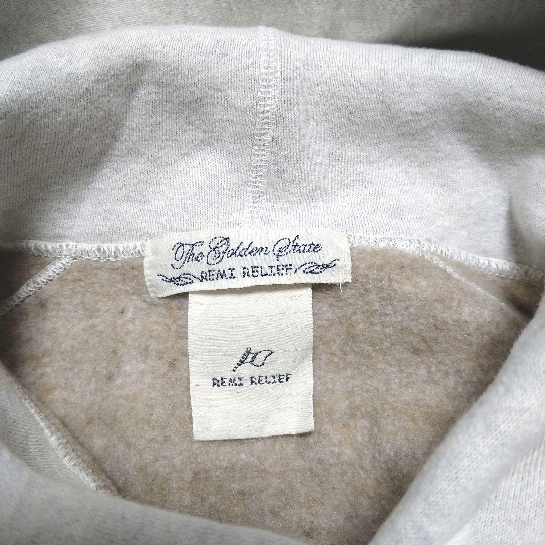 REMI RELIEF　レミレリーフ　ジャズネップ起毛フーディ　ウラケパーカー