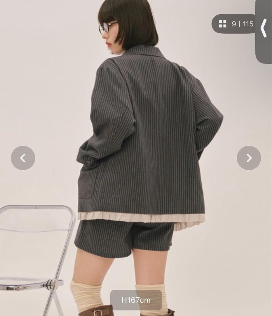 【新品】loin nuit ロワンニュイ フリルレイヤードデザインジャケット