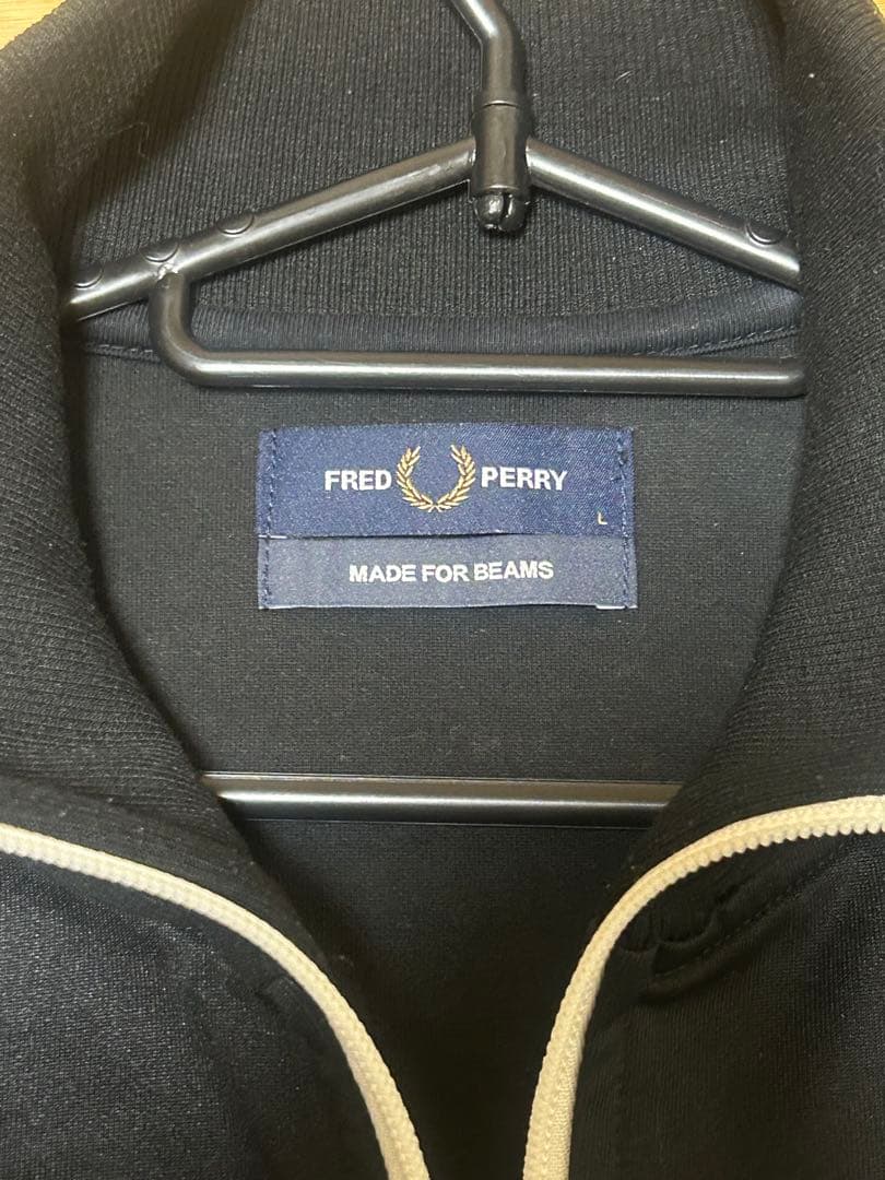FRED PERRY MADE FOR BEAMS ブラック ジャージ L