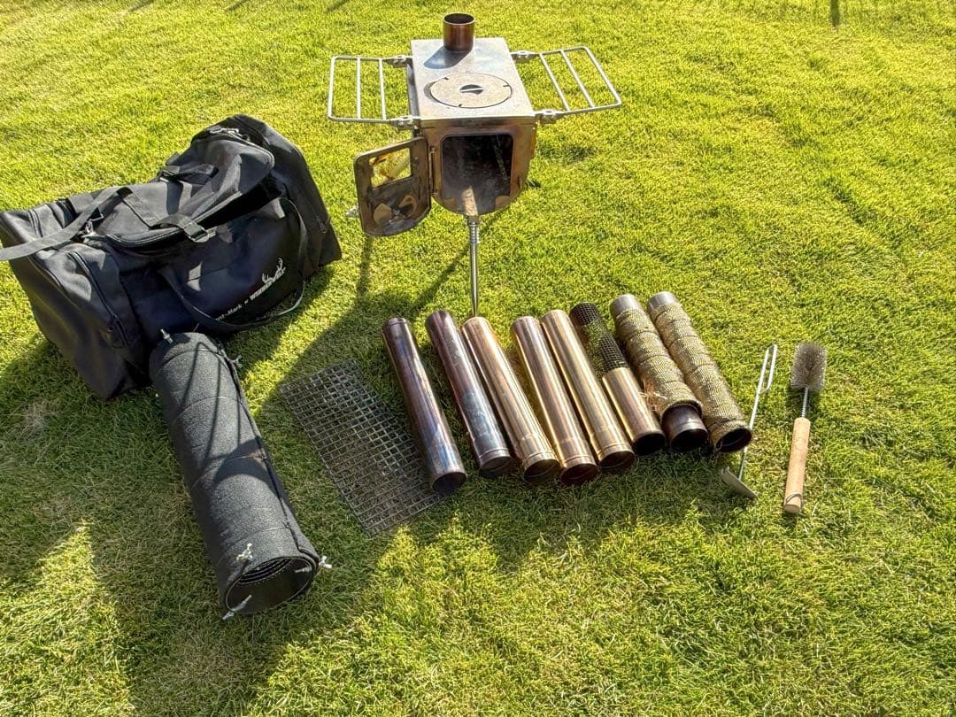 tent-Mark DESIGNES 薪ストーブ Mサイズ　 8本パイプ付き