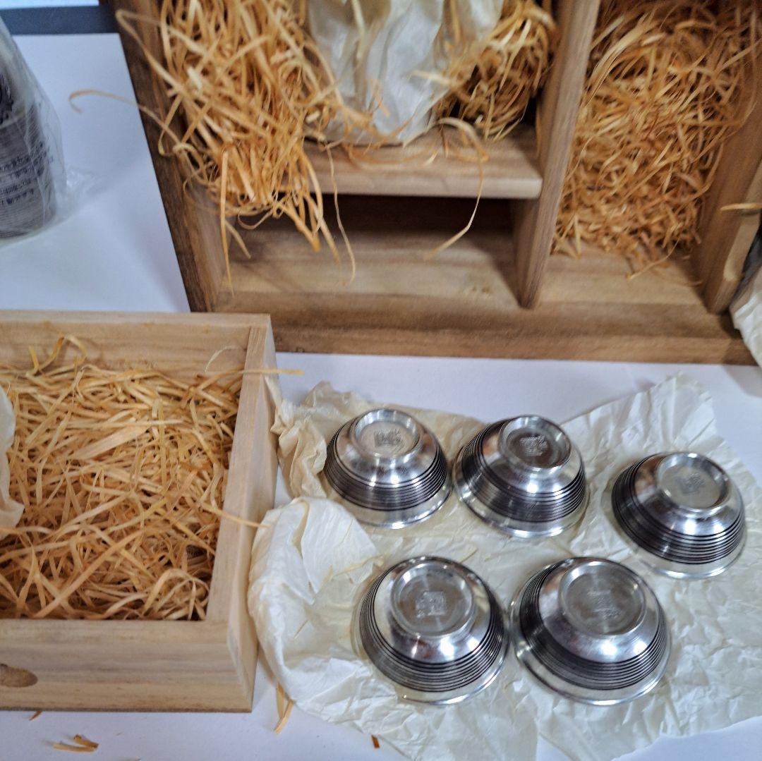 【新品未使用】錫半　酒器　本錫　ぐい呑み　徳利　ちろり　酒盃　昭和レトロ　盃