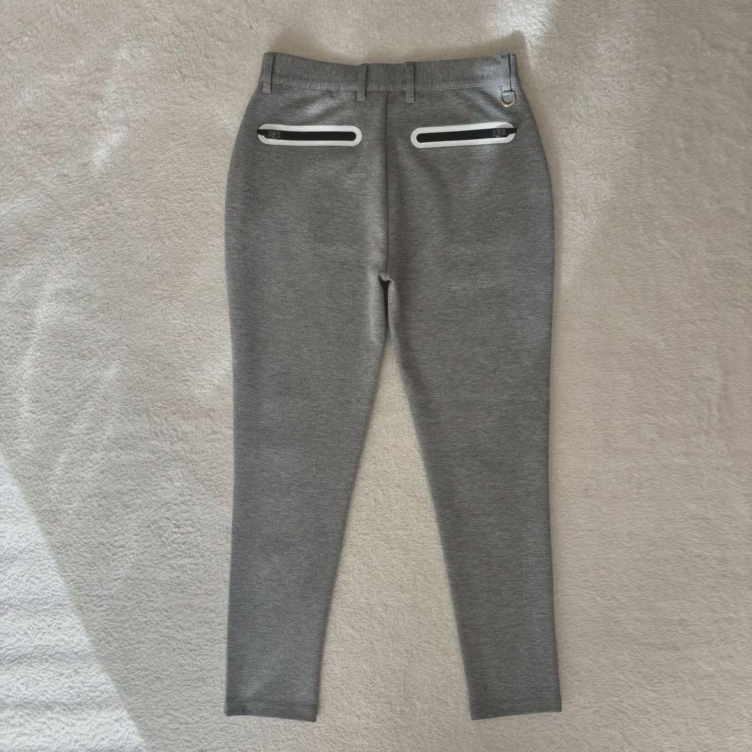 V12 TEC PANTS スリムフィット ダンボールニット グレー レディース