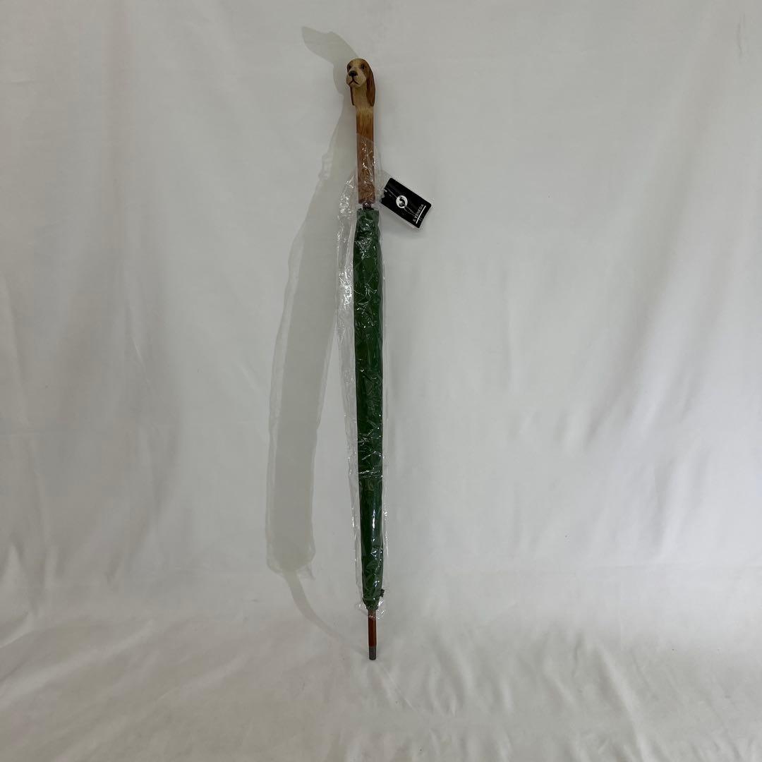 新品未使用　S.YONEDA 傘　米田正一商店　アニマルヘッド　ピュアグリーン