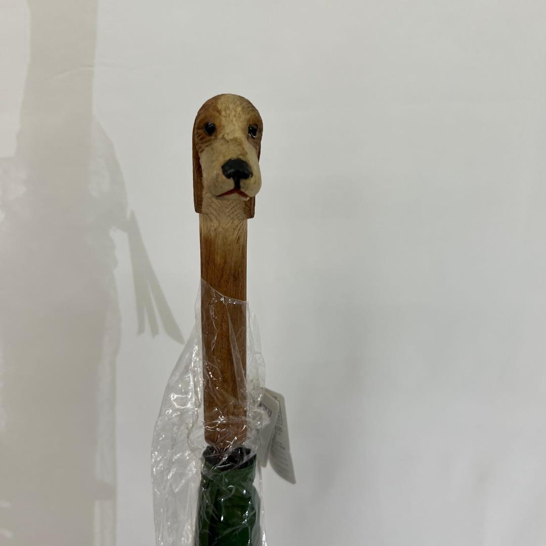 新品未使用　S.YONEDA 傘　米田正一商店　アニマルヘッド　ピュアグリーン