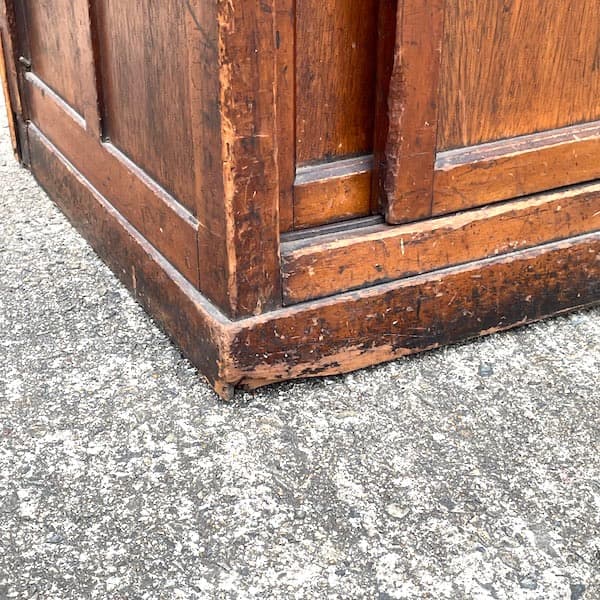 昭和レトロ　対面カウンター　両面サイドボード　キャビネット　ジャパンビンテージ