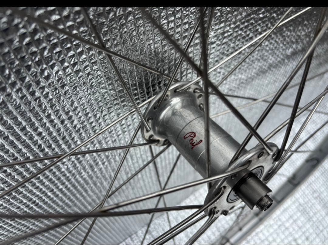 自転車　PHILLWOODハブ+ホイール　前後セット