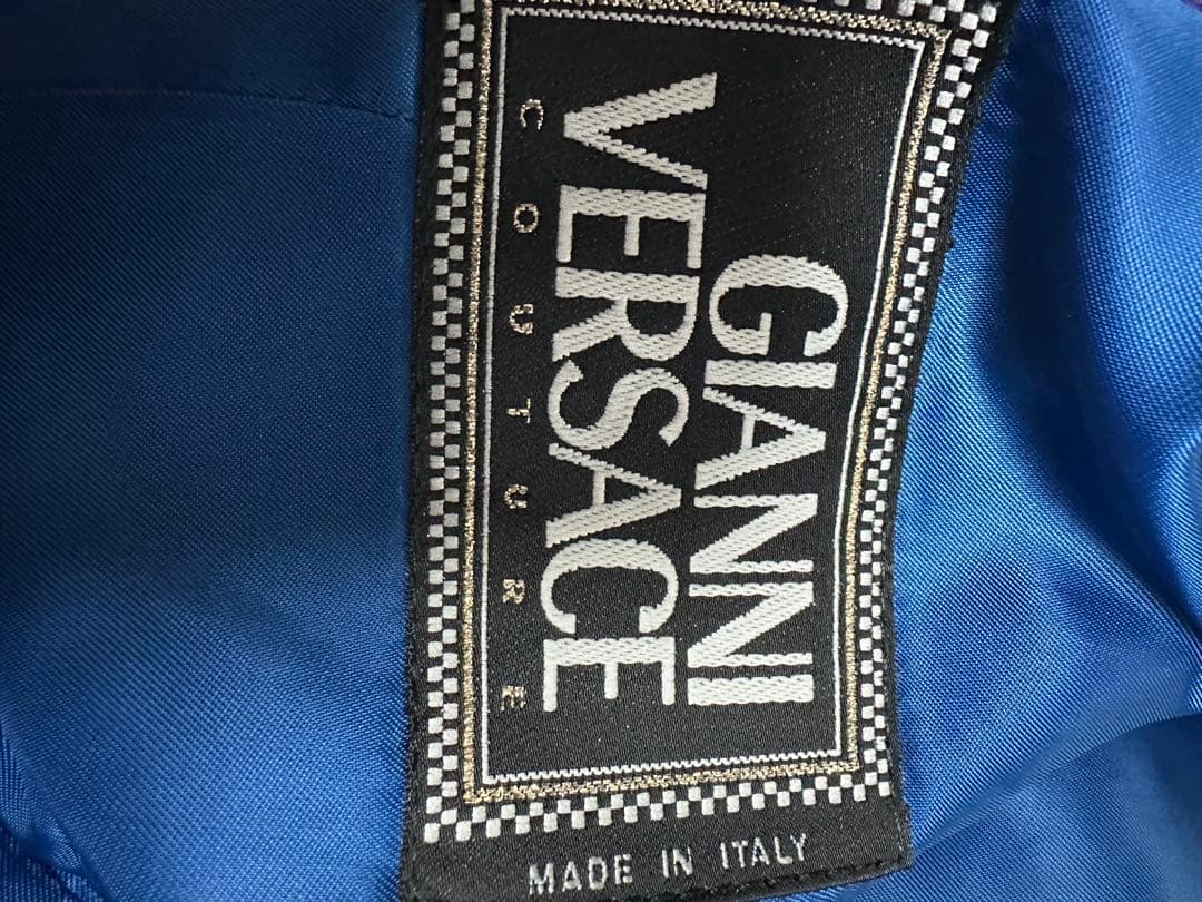 GIANNI VERSACE テーラードジャケット チェック柄