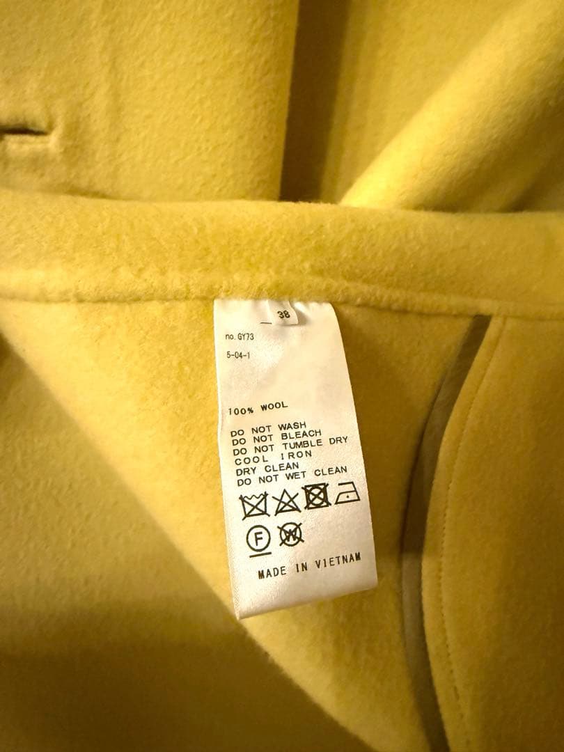 【美品】ヴェルメイユパーイエナ スーパー160s 両面ビーバーロングコート