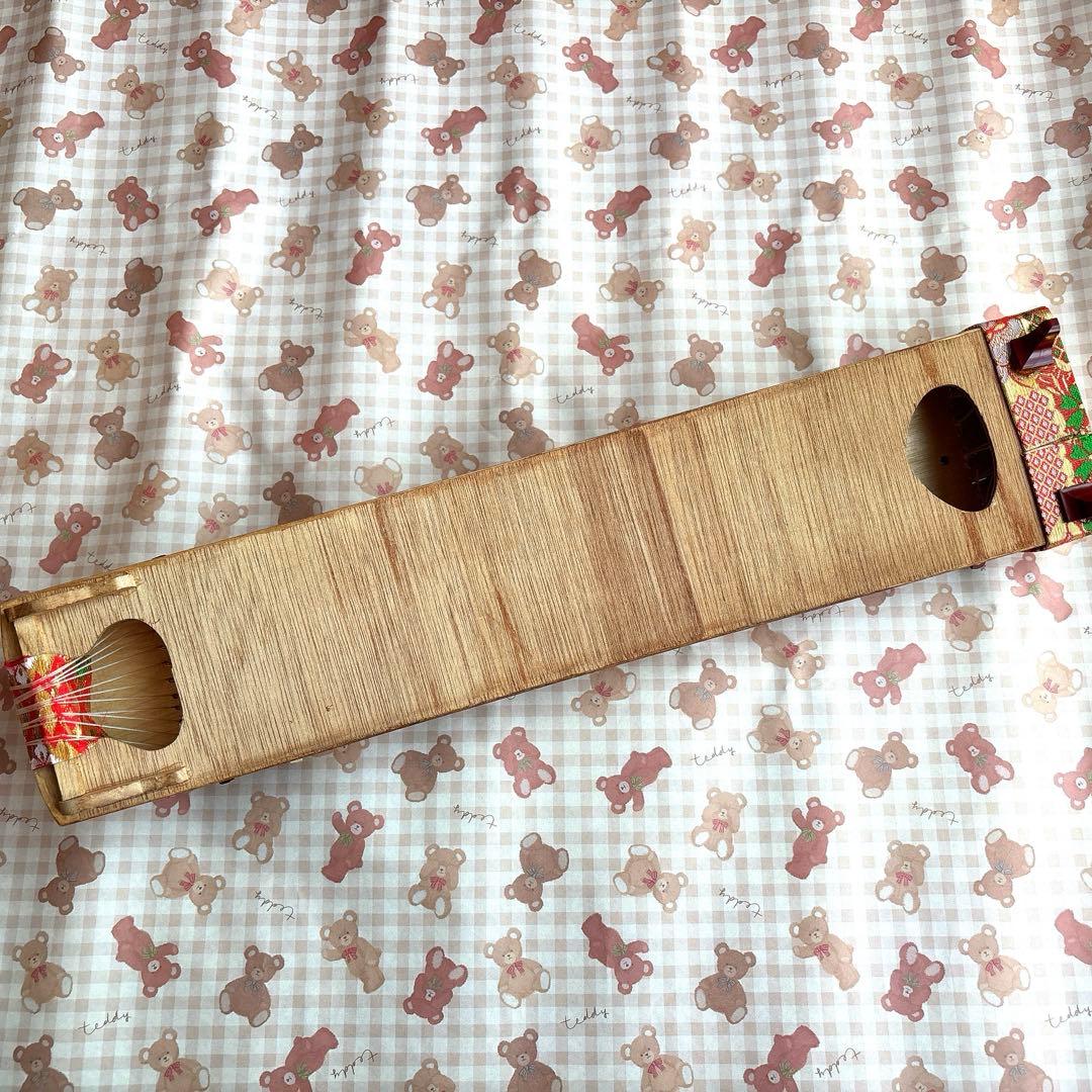 ⭐️9月セール⭐️ 【極美品】ミニ琴 13弦 和楽器　誰でも弾けるお琴　インテリア