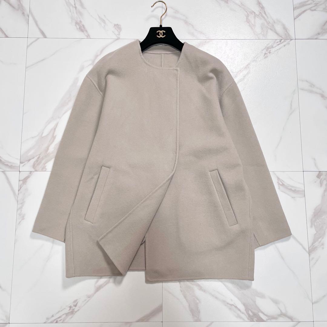 近年✨SLOBE IENA ダブルフェイスウールショートコクーンコート