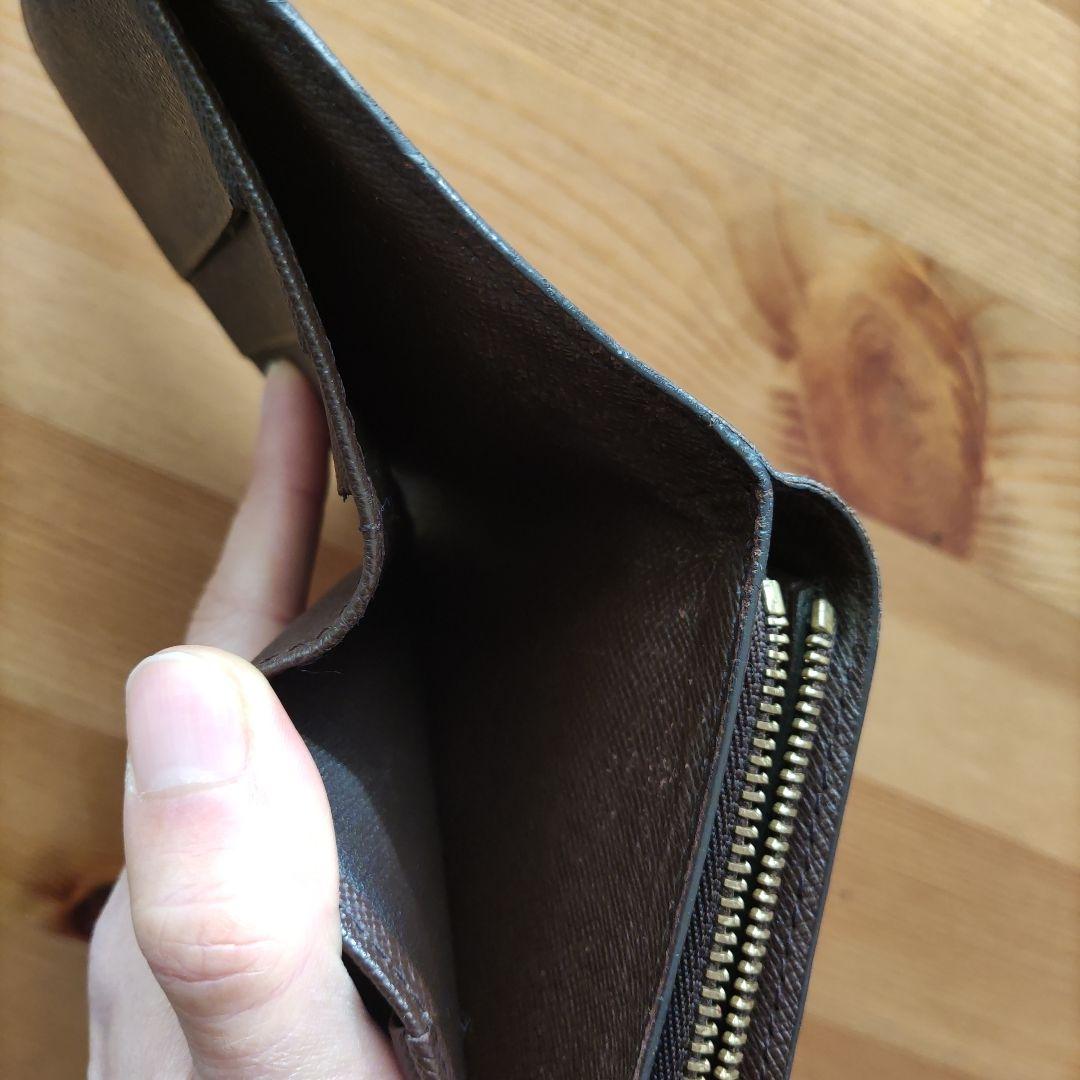 【美品】ルイヴィトン　コンパクトジップ　ダミエ　2つ折り財布