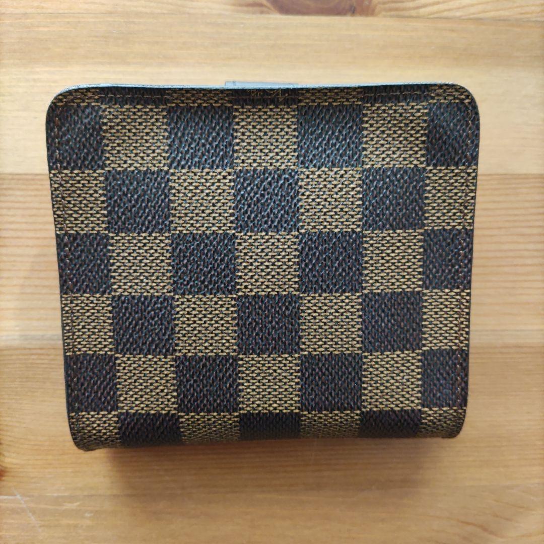 【美品】ルイヴィトン　コンパクトジップ　ダミエ　2つ折り財布