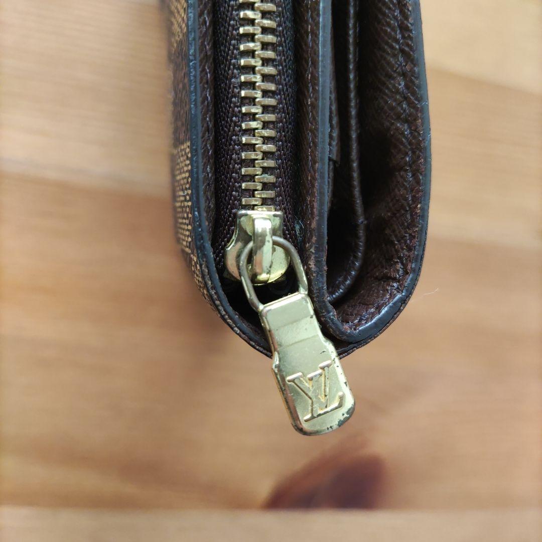 【美品】ルイヴィトン　コンパクトジップ　ダミエ　2つ折り財布