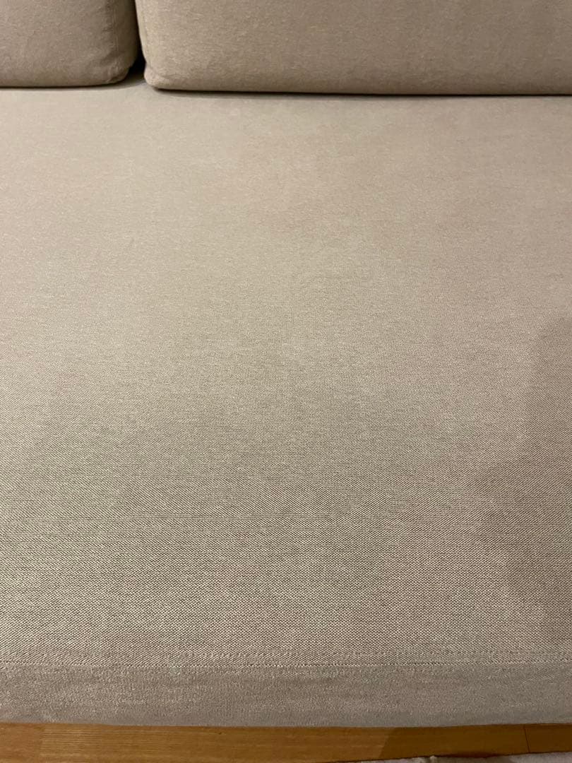 無印良品　ソファ ベージュのシンプルモダン2〜3人掛けソファ