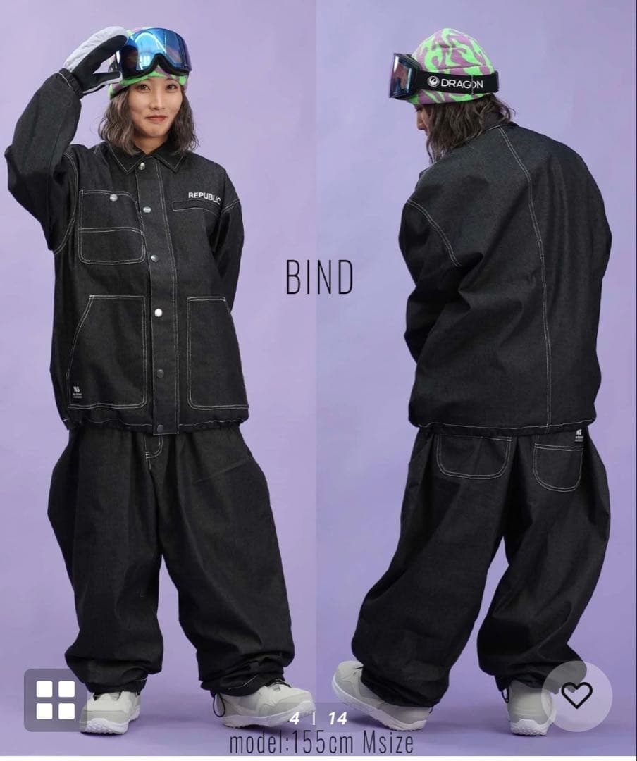 REPUBLIC スノーボード ウェア ズボン　パンツ　Sサイズ　25-26