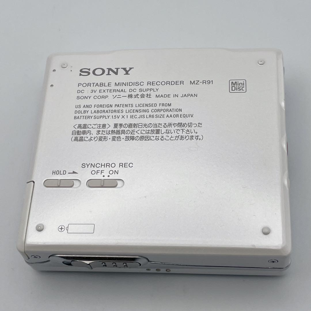 【美品】MDウォークマン MZ-R91 ポータブルMDレコーダーWALKMAN