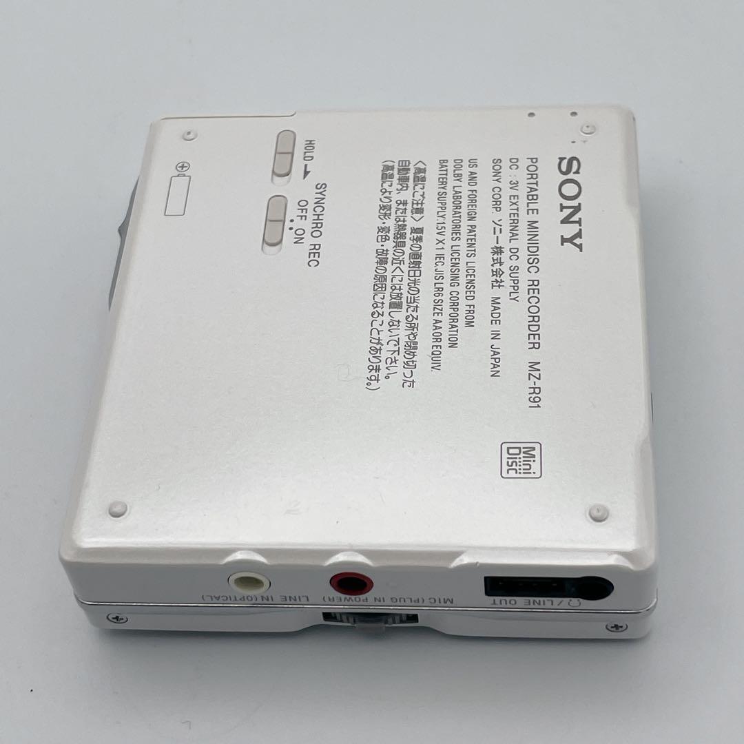 【美品】MDウォークマン MZ-R91 ポータブルMDレコーダーWALKMAN