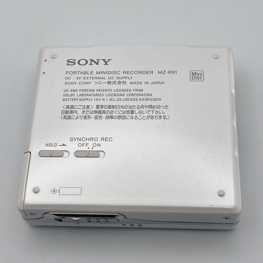 【美品】MDウォークマン MZ-R91 ポータブルMDレコーダーWALKMAN