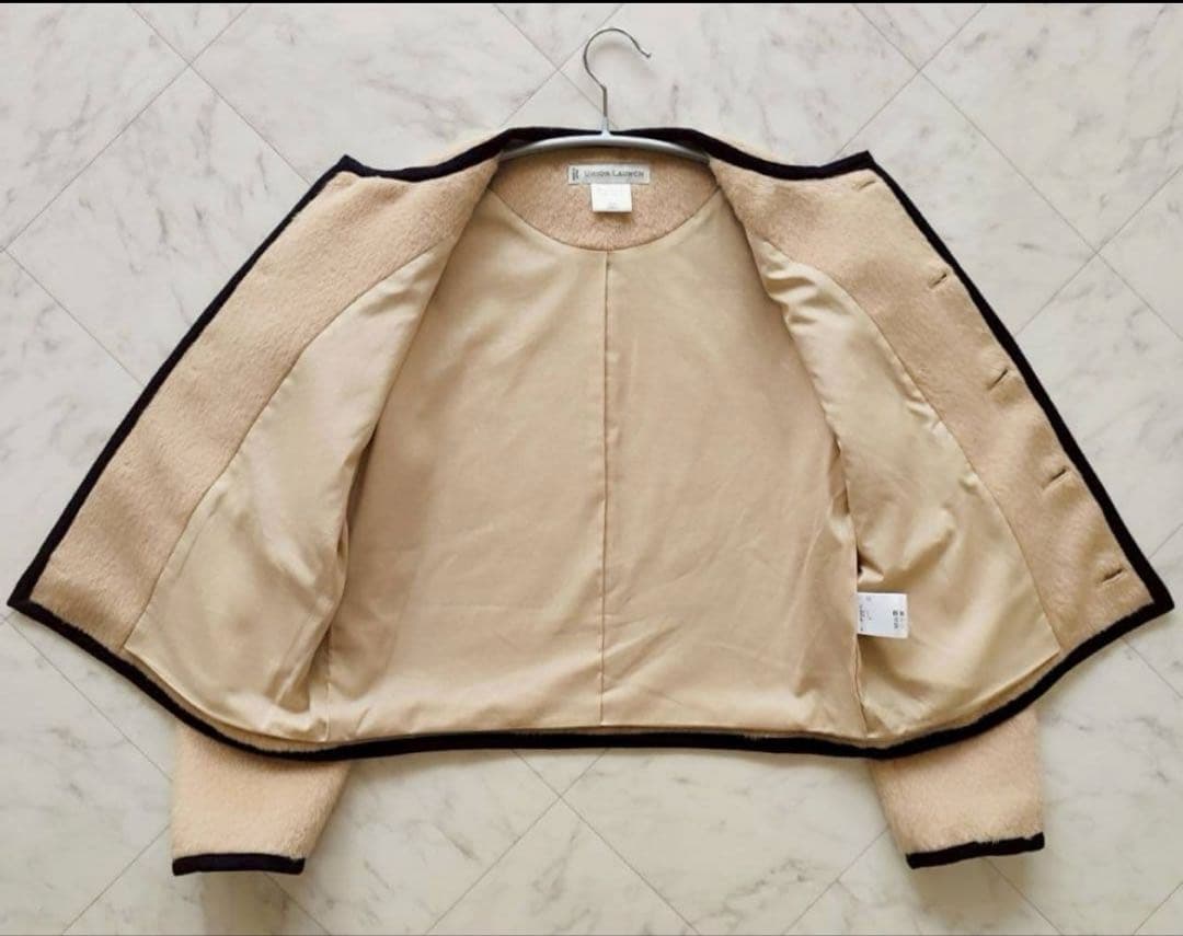 ユニオンランチ アルパカシャギーノーカラージャケット