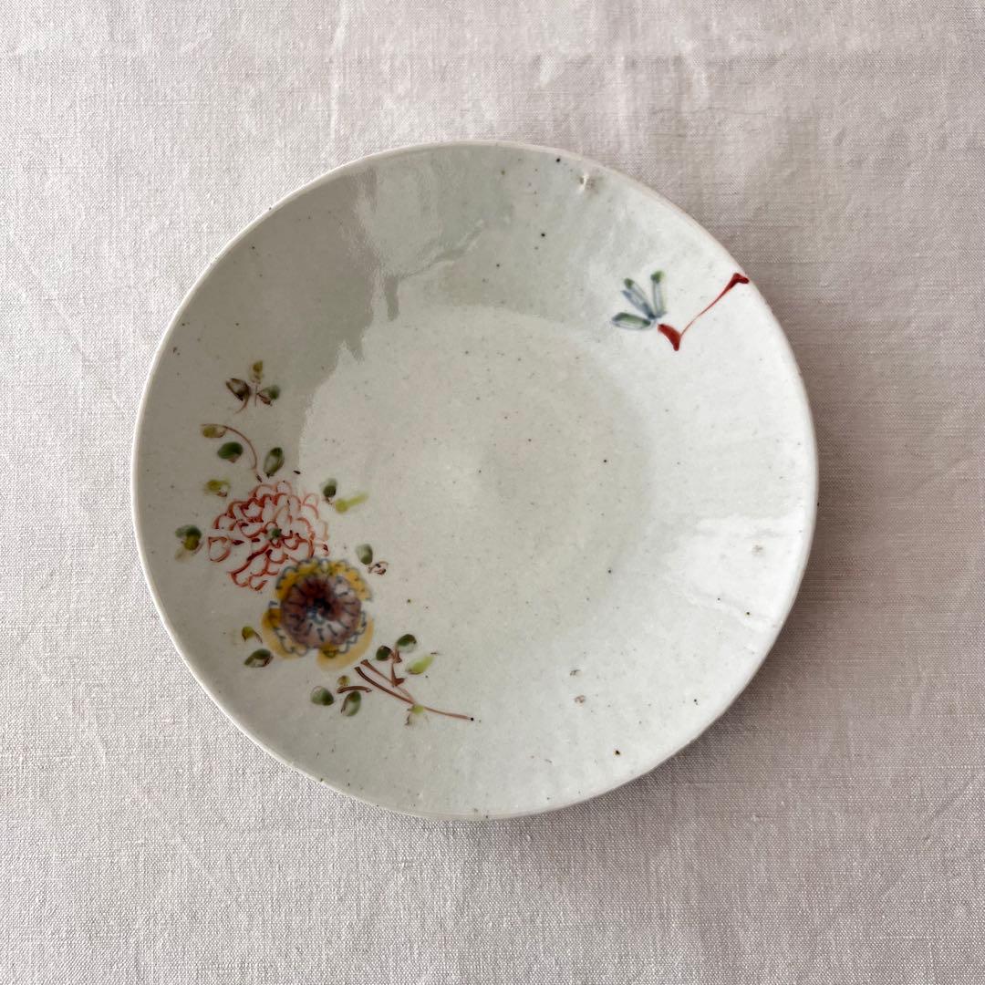 岡晋吾　岡さつき六寸皿　美品
