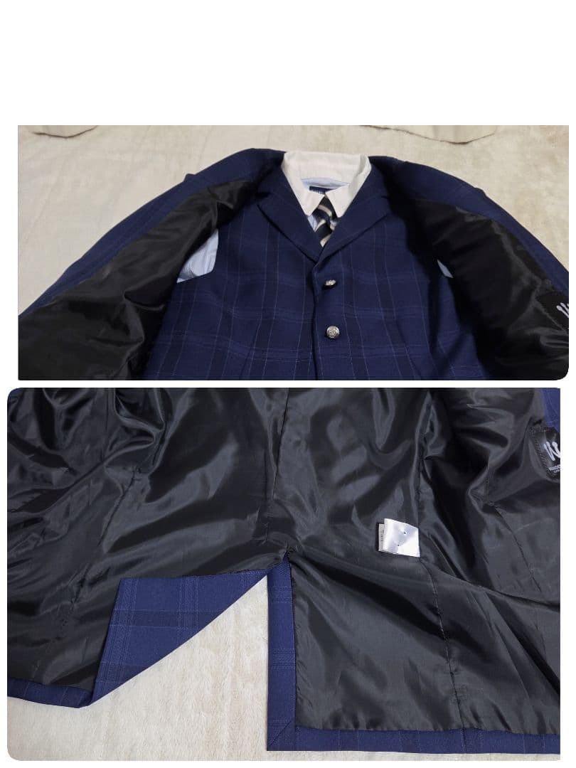 ワンダーファクトリー スーツ キッズ 160 ネイビー セットアップ 5点セット