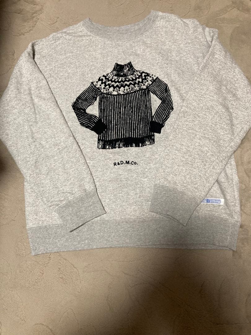 OMT-RD別注　PRINT CREW SWEAT/R &D.M.CO-